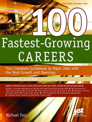 cover image of 100 Fastest Growing Careers, 11th Ed